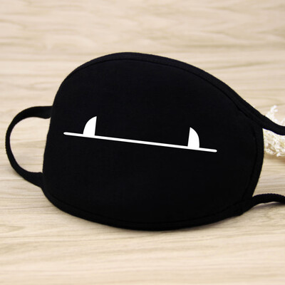 

Fashion Cool Teeth Pattern Cotton Face Masks Anti Dust Mouth Mask Washable Mouth Cover Black for Man Woman