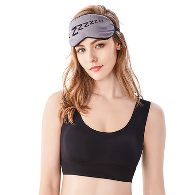 

Urban beauty underwear female 2019 new smooth no trace no rim insert underwear one-piece vest bra sports sleep bra 2V9400 black M