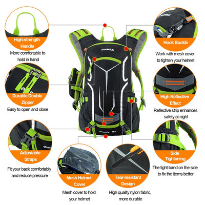 

Lixada18L Water-resistant Breathable Cycling Bicycle Bike Shoulder Backpack Ultralight Outdoor Sports Riding Travel Mountaineering