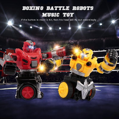 

XLX TOYS Battle Inertial Robot War Robot Boxing Battle Robots Music Toy for Preschool Kids