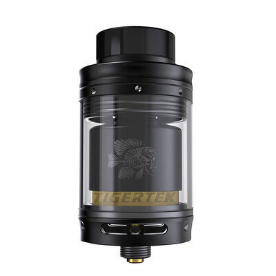 

TIGERTEK Mermaid RTA Atomizer 35ml 24mm Electronic Cigarette Tank Rebuildable Dripping Atomizer Post-holes Stepped Airflow Design