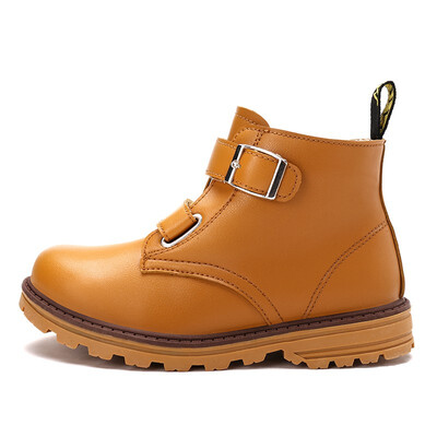 

Comfy kids winter Fashion Child Leather Snow Boots For Boys Warm Martin Boots Shoes Casual Plush children Shoes