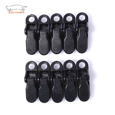

EDCGEAR 10pcs Tent Awning Clamp Survival Tighten Clip Snap