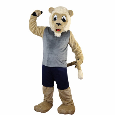

LangtengSport Beige Lion Mascot Costume Cartoon Cosplay Party Halloween Christmas Festival Performance