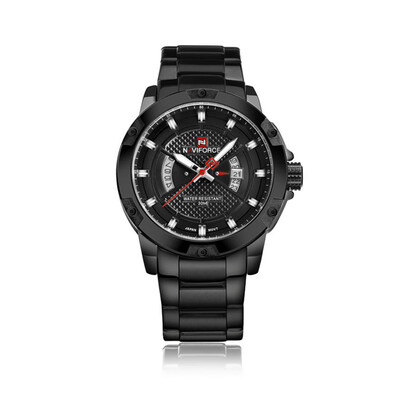 

NAVIFORCE Men Fashion Sports Calendar Steel Belt Waterproof Quartz Watch