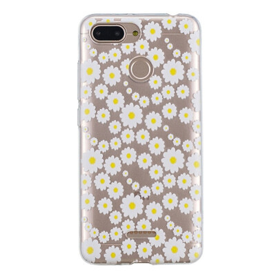 

MOONCASE Millet Red Rice 6 High Translucent TPU-White Chrysanthemum