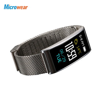 

Microwear X3 Waterproof Smart Band Heart Rate Blood Pressure Monitor Sports Recorder GPS Tracking Caller Identification Smart Brac