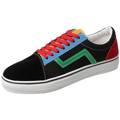 

Mens sports&leisure mens shoes Korean version of the trend of graffiti printed leather trend mens shoes