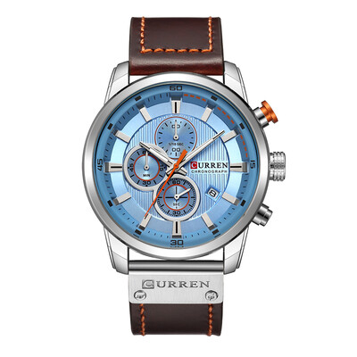 

Curren Men Fashion PU Leather Sports Wrist Watch Casual Watch Luxury Water-Resistant Quartz Watch with Exquisite Box