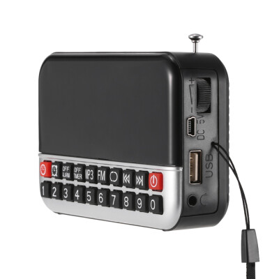 

Longruner FM Radio Digital Stereo Speaker 12cm LED Display Alarm Clock & Clock USB Disk TF Card AUX 1500mAh Battery