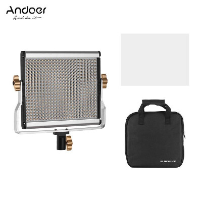 

Andoer Portable Video Light Panel Fill-in Lamp with 480 LED Beads CRI95 Adjustable Brightness 3200-5600K Color Temperature for St