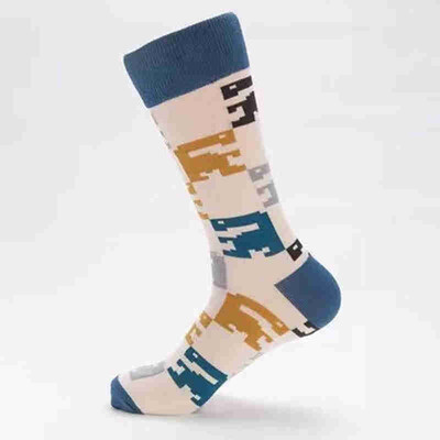 

Aa-shop Men Socks Personality Color Fashion Cotton Happy Socks
