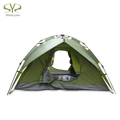 

Shengyuan Water Resistant Automatic Pop Up 3 - 4 Person Sunscreen Camping Tent
