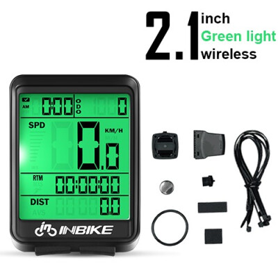 

INBIKE Waterproof Bicycle Computer Wireless MTB Bike Cycling Odometer Rainproof Stopwatch Speedometer Watch LED Digital Rate