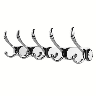 

Wall Mounted Hook Rack Coat Hanger Multifunctional Hanging Hook Stainless Steel Hooks Space-saving Coat&Hat Hook