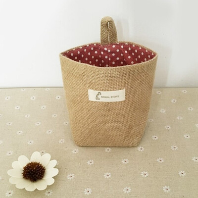 

Double-sided Ear Cotton Linen Hanging Bag