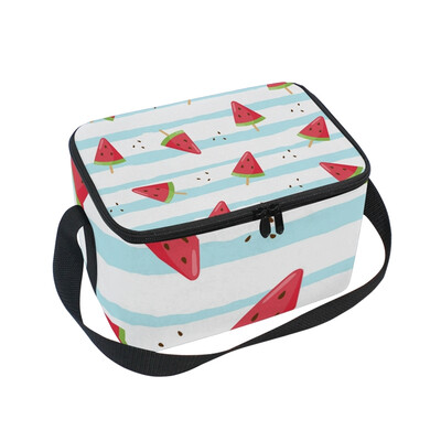 

ALAZA Lunch Box Ice Cream Seamless Pattern Insulated Lunch Bag Large Cooler Tote Bagfor Men Women