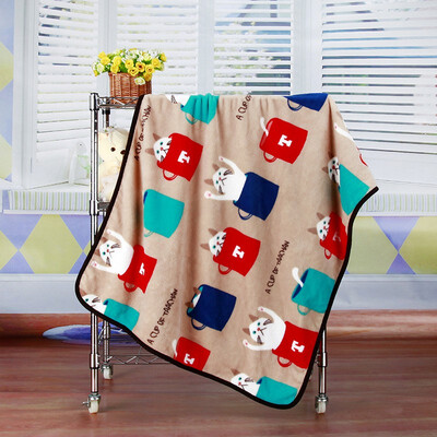 

Home Flannel Blanket Children Blanket Cat Air Conditioning Blanket