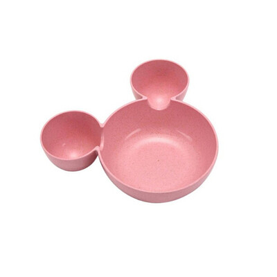

Children Kids Cute Cartoon Mouse Bowl Dishes Baby Feeding Rice Bowl Dinner Lunch Food Container Dinner Food Container Fruit Plate