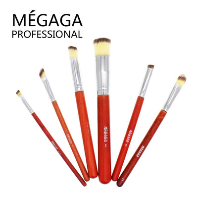 

MEGAGA Advanced Wood Professional Concealer Brush Makeup Brush 6 Sets