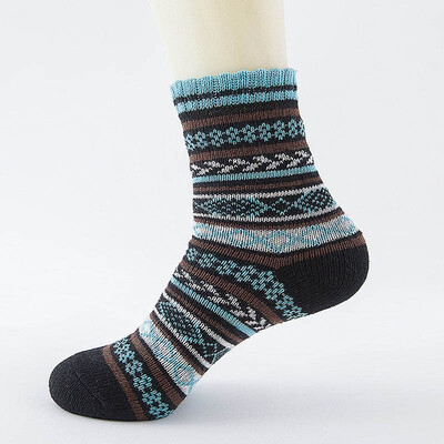 

Winter Thick Warm Stripe Wool Socks Casual Calcetines Hombre Sock Business Male Socks