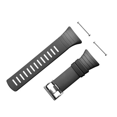 

Outdoor Waterproof Rubber Watch Band Mens Watch-strap Steel Buckle with Screwdriver for Suunto core
