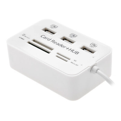 

CY 3-port High Speed HUB USB 20 Converter with Card Reader Adapter