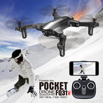 

FQ777 FQ31W 03MP Camera Wifi FPV Mini Foldable Drone Altitude Hold G-sensor Pocket RC Quadcopter