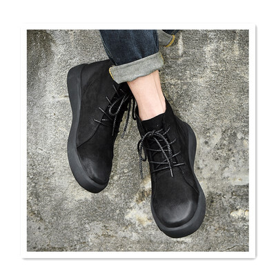 

2018 autumn&winter boots mens snow boots in the high-top shoes mens short boots European personality youth tide shoes