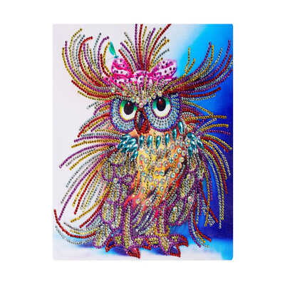 

5D Special Shaped Diamond Cross Stitch Home Decoration DIY Embroidery Painting Rhinestones Owl Paints