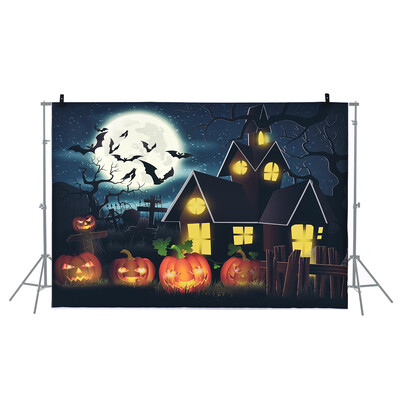 

69 5ft21 15m Halloween Backdrop Photography Background Decoration Pumpkin Pattern for DSLR Camera Photo Studio