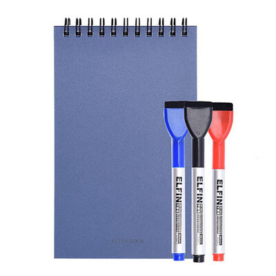 

Elfinbook X Erasable Reusable Smart Elfin book Memo Pad Notebook Cloud Erase Notepad With 3 pens