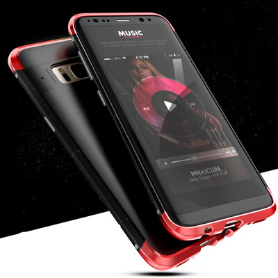 

Luxury For Samsung Galaxy S8 S8 Plus Case 360 Full Protection 3in1 Aluminum Metal PC Hard Hybrid Slim Back Cover For Samsung S8
