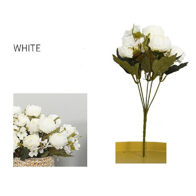 

Simulation flower bunch European five-head oil painting peony flower home decoration porch desktop fake flower pot bouquet cloth