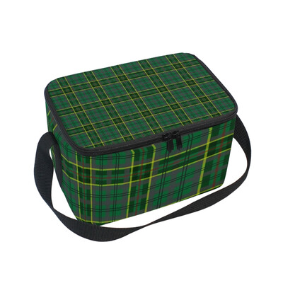 

ALAZA Lunch Box Insulated Lunch Bag Large Cooler Tote Bag Green Pattern for Men Women Girls Boys