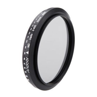 

Andoer 52mm ND Fader Neutral Density Adjustable ND2 to ND400 Variable Filter for Canon Nikon DSLR Camera