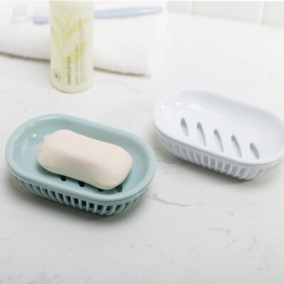 

Yuka soap box soap box bathroom home drain double soap box bathroom soap storage