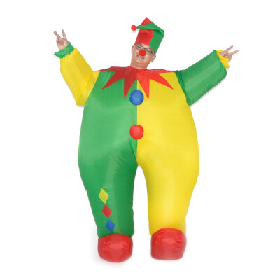 

Adults Funny Clown Inflatable Costume Prop Blow Up Inflatable Fancy Dress for Carnival Halloween Cosplay Party Stage Performance