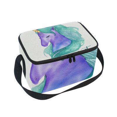 

Lunch Box Insulated Lunch Bag Large Cooler Beautiful Dream Unicorn Tote Bagfor Kids Men Women