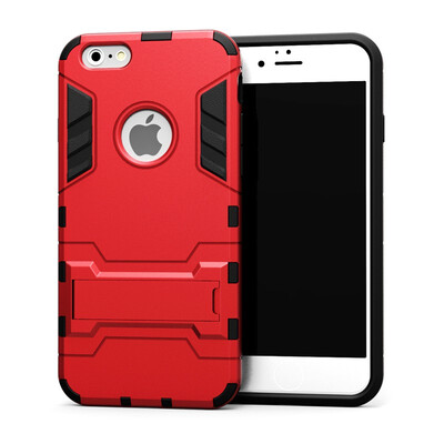

Goowiiz Phone Case For Iphone 786 Plus6s Plus7 Plus8 Plus Armor PC TPU Silicone Hard Bracket Double Protection