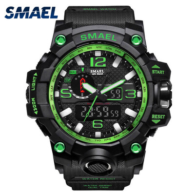 

Mens Stylish Sports Multi-function Electronic Waterproof Watch Dual Display Wristwatches