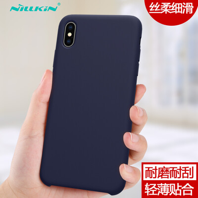 

NILLKIN Apple iPhone  Max Mobile Shell Series Liquid Silicone Phone CaseProtection CaseMobile Phone Case Blue