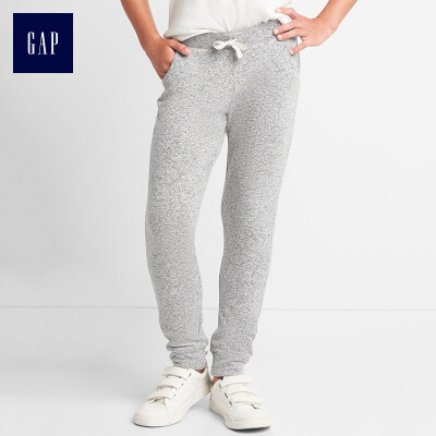 

GAP flagship store girls soft&comfortable elastic waist knit sweatpants 928321 hemp gray S