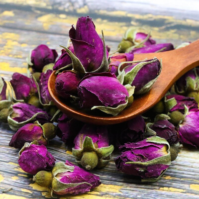 

Chinese Tea Purple Rosebud Rose Buds Dried Flower Floral Herbal