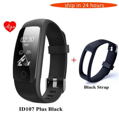 

GPS Smart Band ID107 Plus ID107 HR Fitness Bluetooth Bracelet Activity Sports Tracker Wristband with Heart Rate Tracker