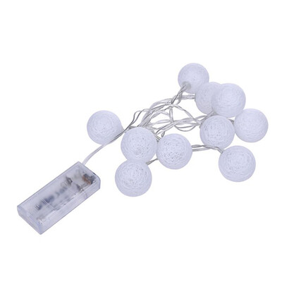 

BZ163 Globes 20 LED Cotton Christmas Ball String Light Indoor Outdoor Home Wedding Fairy Party Holiday Decoration
