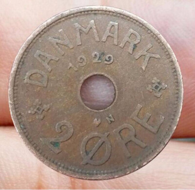 

215mm Danmark 2 Ore Coin Used Condition European Union Random Year