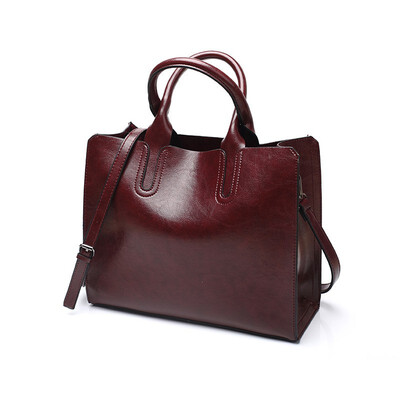 

New Fashion Handbags Trade Shoulder Cross Oil Wax Bag