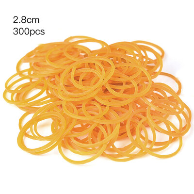 

300 Pcs Per Bag Yellow Rubber Bands Ring Loop Sturdy Stretchable Elastic Holder School Office Supplies Stationery