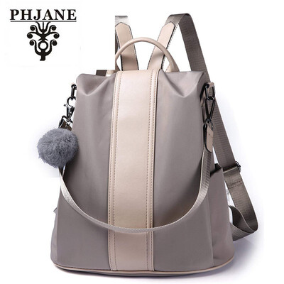 

PHJANE Women Backpack Purse Waterproof Nylon Anti-theft Rucksack Lightweight School Shoulder Bag